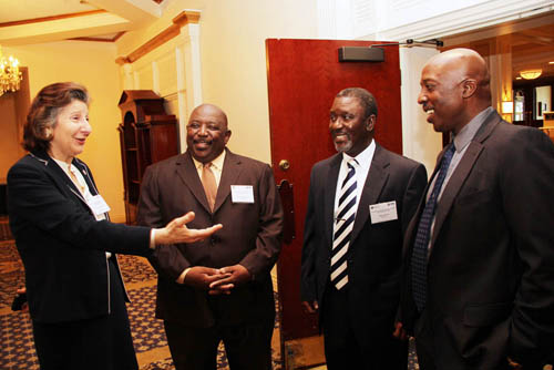 Minister Gibson Meets Evelyn Jacir de Lovo